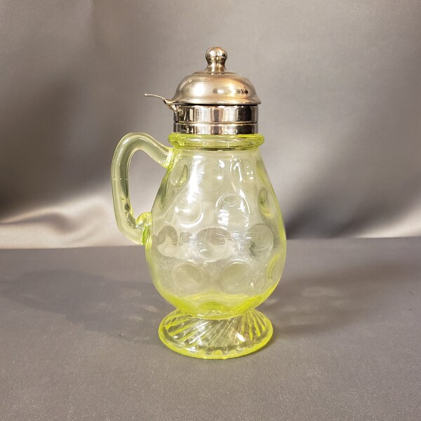 Yellow Vaseline Glass Etsy