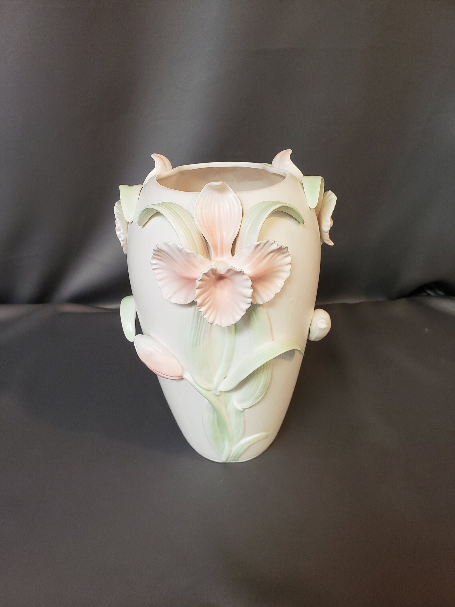 Fitz and Floyd Floral Iris Vase Signed FF Japan Home Décor Etsy