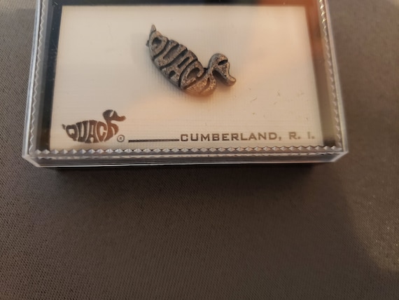 Quack Duck Tack Pin from Cumberland, Rhode Island