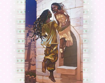 The Maid and the Crocodile 11x17 Art Print | Jordan Ifueko