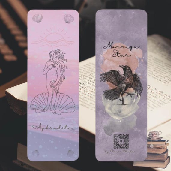 Morrigu Star Bookmark Collection by Chriss Winter | Goddess Art Spiritual Bookmark
