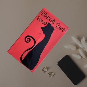 Travel Size - Black Cat Tarot Deck - Mystische Katzen-Wahrsagekarten, 78 Karten