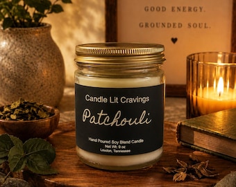 Vela Earthbound Craving Patchouli: Aroma luxuoso, terroso e aconchegante
