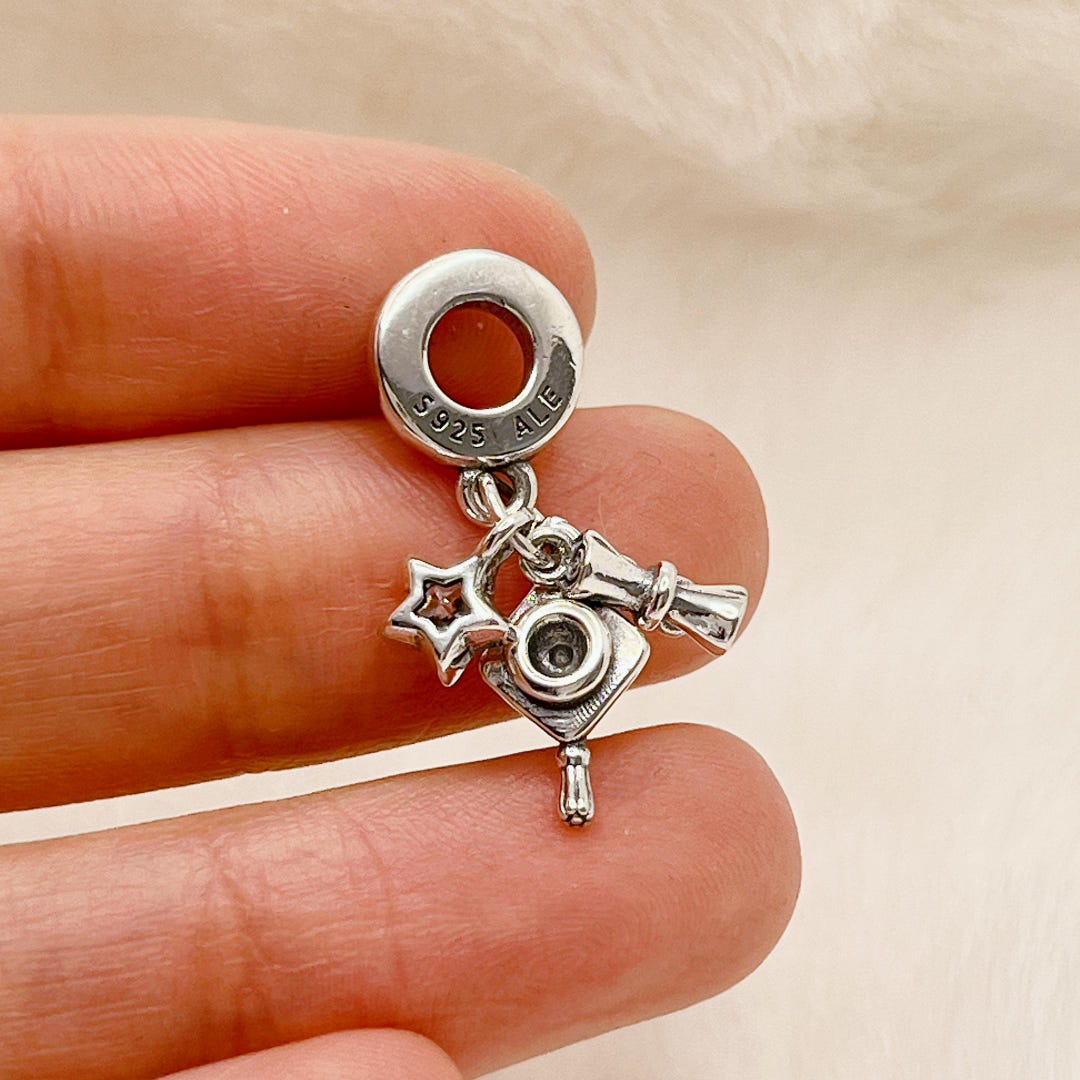 2024 Graduation Triple Dangle Charm,silver Charm,charms for Bracelet ...