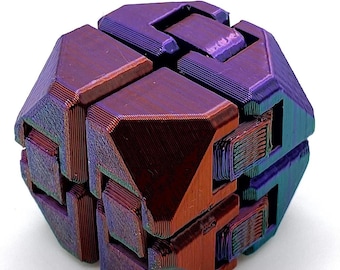 Infinity Cube Fidget Toy | Endless Flip Desk Fidget for Focus, ADHD & Stress Relief