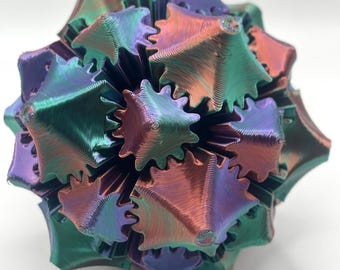 Mechanical Star Fidget | 3D Printed Rotating & Shape-Shifting Star Toy | Interactive Desk Gadget