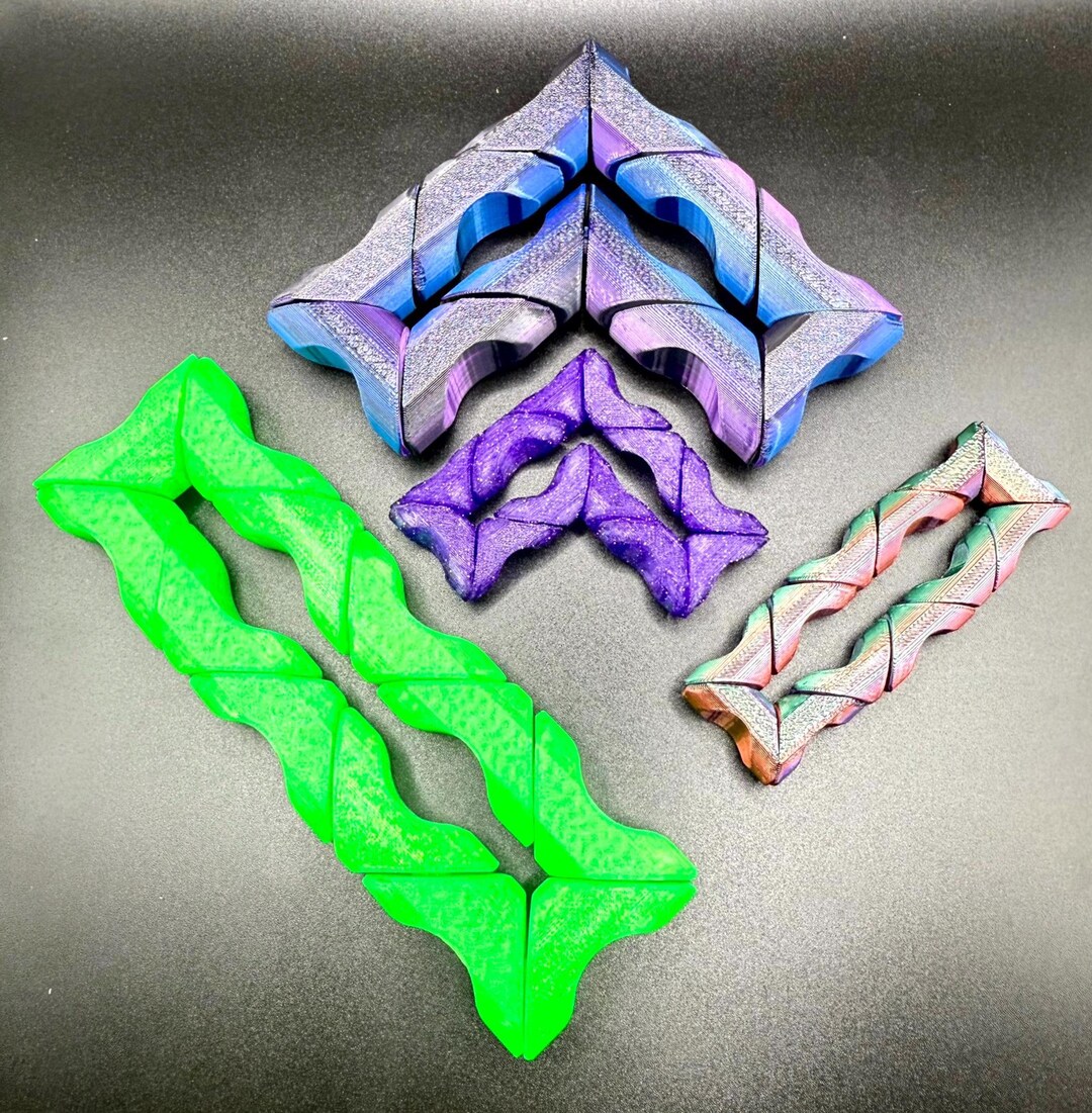 3D Printed Infinity Loop Fidget Toy: Articulated Kinetic Desk Puzzle - Etsy