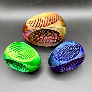 Flow Egg Fidget | Multi-Surface Sensory Fidget | Tactile Stress Relief Toy | Handheld Desk Fidget
