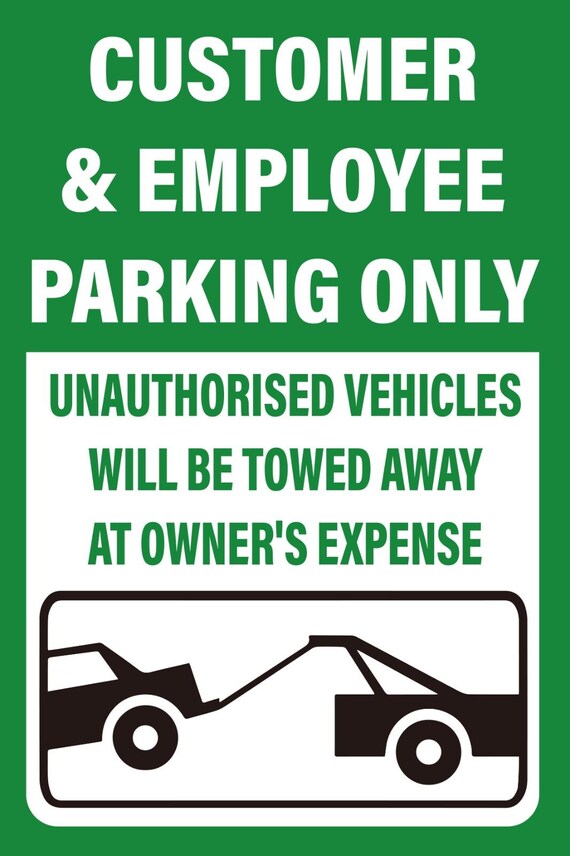 Custom Parking Lot Signs, Weatherproof, Hail Resistant (Multiple Sizes)
