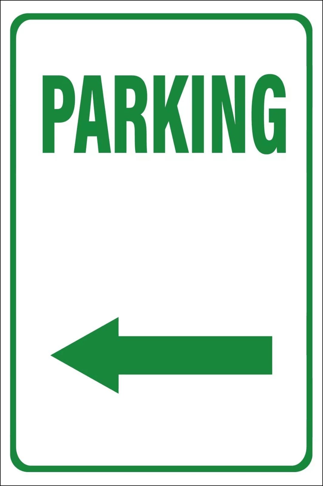 Packing Arrow Sign Left Arrow Parking Sign – Directional Parking Guidance | Weatherproof ...