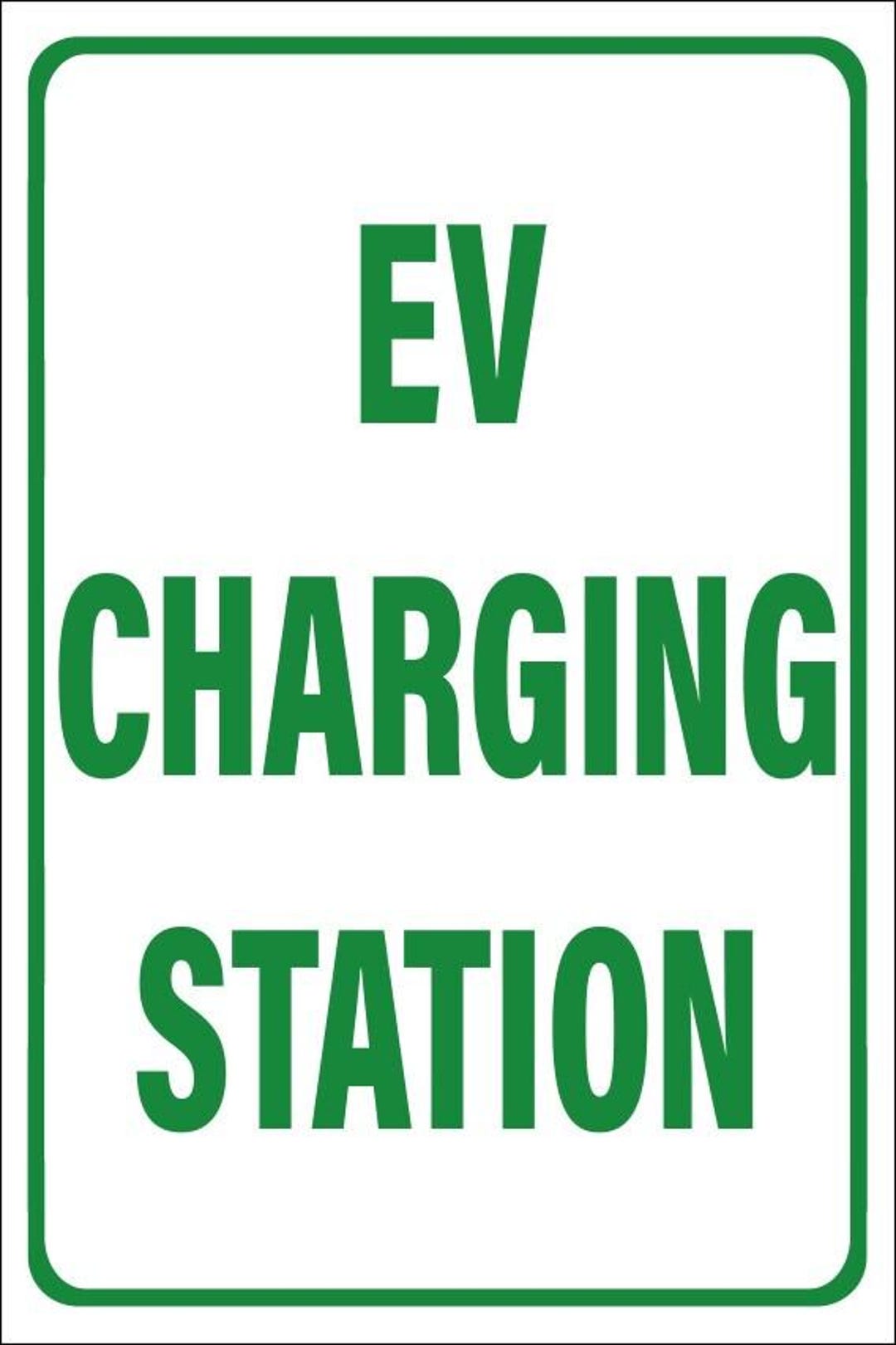 EV Charging Station Sign, Weatherproof Durable (custom Sizes Available ...