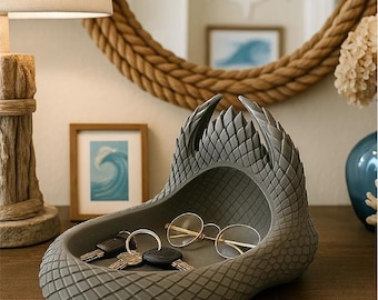 Dragon Scale Catch-All Tray | 3D Printed Fantasy Home Decor