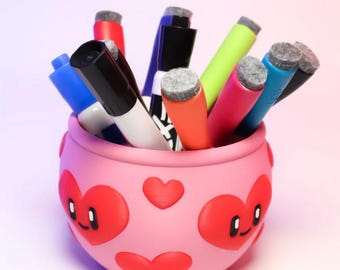 Kawaii Heart Bowl | 3D Printed Desk Organizer