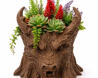 Dragon Planter: 3D Printed Tree Spirit Guardian Pot