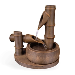 3D Printed Bamboo Flow Tabletop Fountain: Zen Desk Water Feature