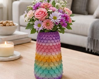 Dragon Scale Vase | Decorative Art Nouveau Planter
