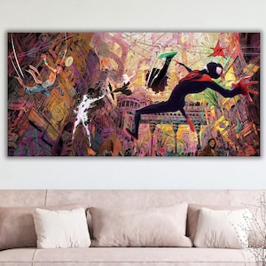 Spiderman Print Poster, Spider-Man: Across The Spider-Verse Poster, Spider-Verse Canvas Print, Spiderman Poster, Spider-Gwen Poster