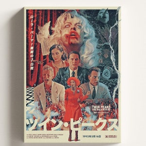 Twin Peaks Film Poster, Twin Peaks Fire Walk With Me by Sean Longmore Poster, Vintage Movie Poster, Twin Peaks Fire Walk with Me David Lynch