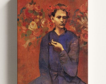 パイプを持つ少年 ピカソ 1905 ギャルソン・ア・ラ・パイプ 手描き油絵