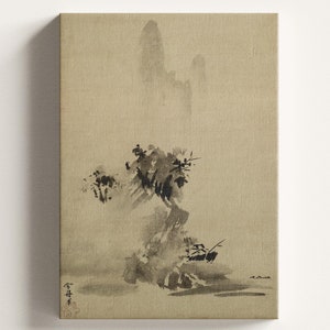 Haboku Sansui by Sesshu Toyo Artwork, Japanese Art, Ready to Hang Canvas, Gift Poster, Home Decor Idea, High Quality Canvas Print