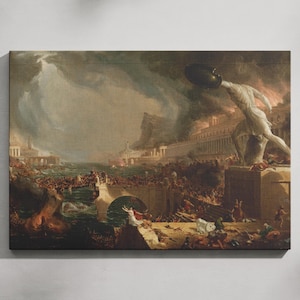 The Course of Empire by Thomas Cole Artwork, Thomas Cole Canvas Printing, The course of Empire Canvas, Thomas Cole&#39;s Masterpiece Artwork