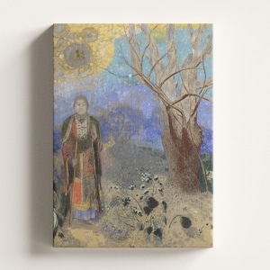 Odilon Redon Buddha Poster: Spiritual Symbolist Art, Mystical Canvas Print