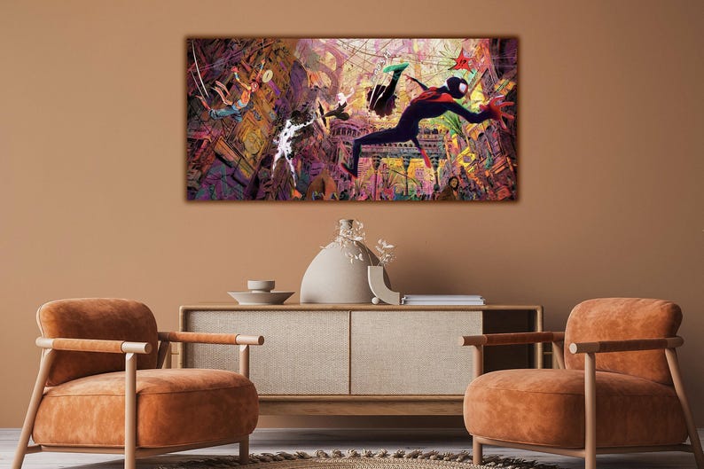 Spiderman Print Poster, Spider-Man: Across The Spider-Verse Poster, Spider-Verse Canvas Print, Spiderman Poster, Spider-Gwen Poster