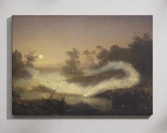 Impressão artística de fadas dançantes de August Malmström: pôster em tela sueco