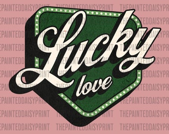 Lucky Love Design: St. Patrick's Day Valentine PNG SVG (Digital Download)