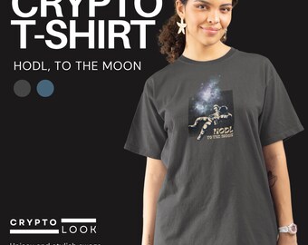 Camiseta HODL to the Moon – Camiseta Unissex de Criptomoedas e Bitcoin
