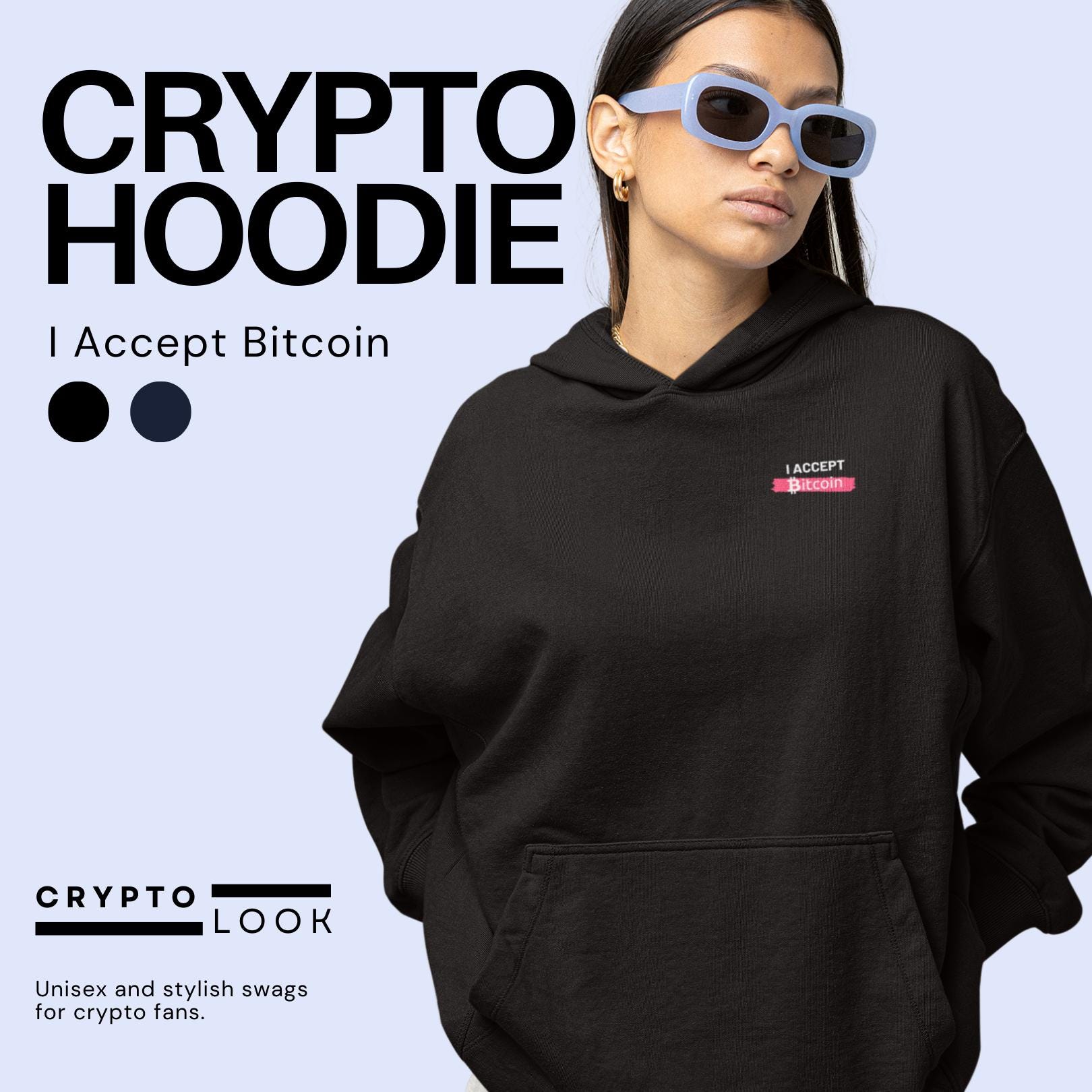Aceito Bitcoin Hoodie - Moletom com capuz unissex, quente, aconchegante e  estiloso para comerciantes de Bitcoin, fãs de blockchain e investidores em  criptomoedas. - Etsy Portugal