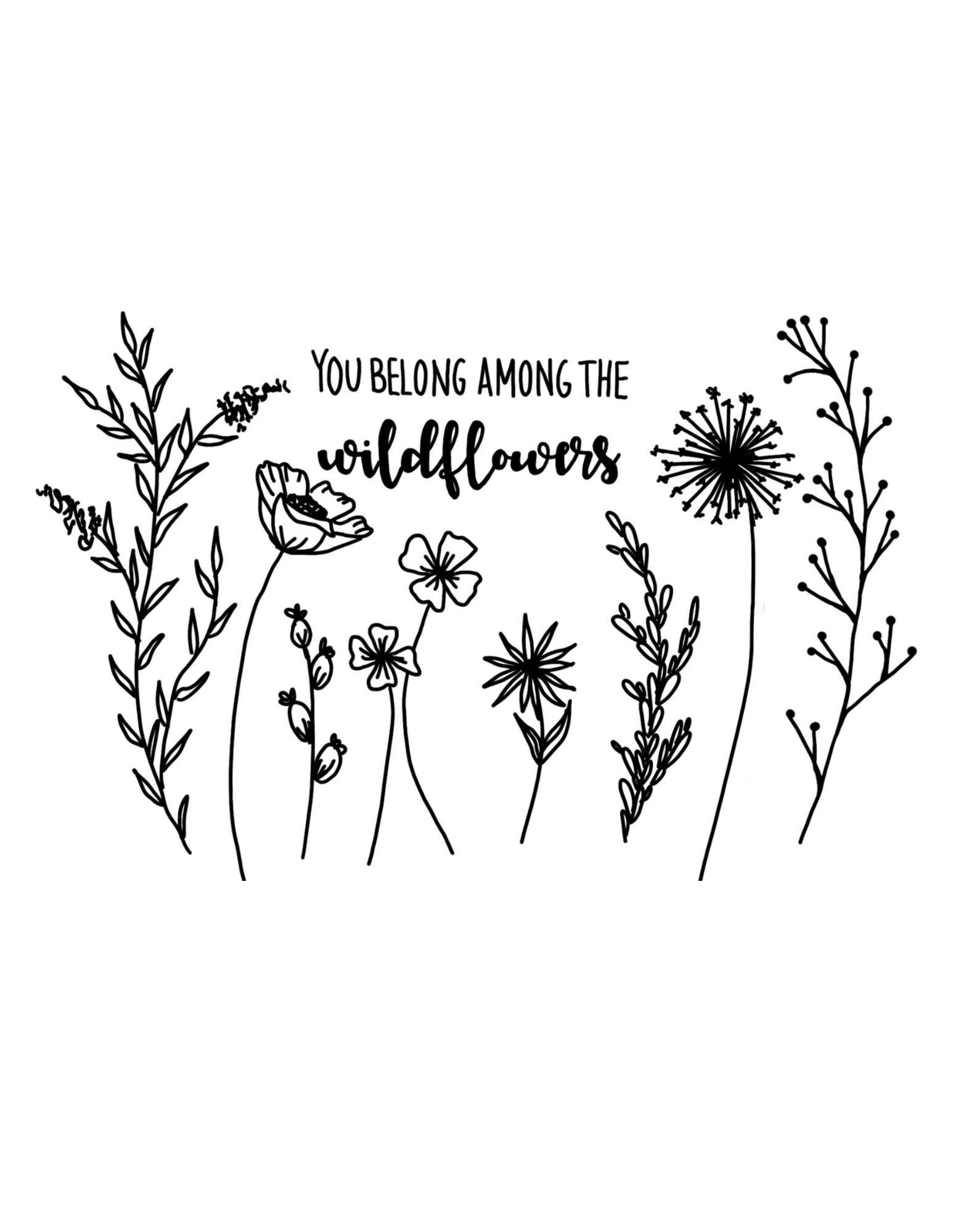 Wildflowers Template: Royalty Free Traceable Pattern Bundle (jpg, Png ...