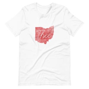 Ohio State University Buckeyes Art Unisex Short Sleeve T-shirt | Thee