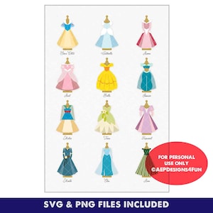 Princess Dress Print - Etsy