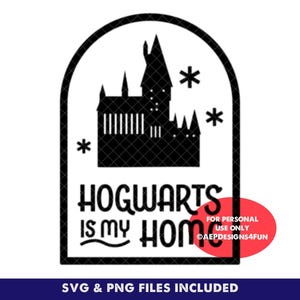 Wizard School is my Home HP Layered Shirt Design SVG PNG Cricut Cut file