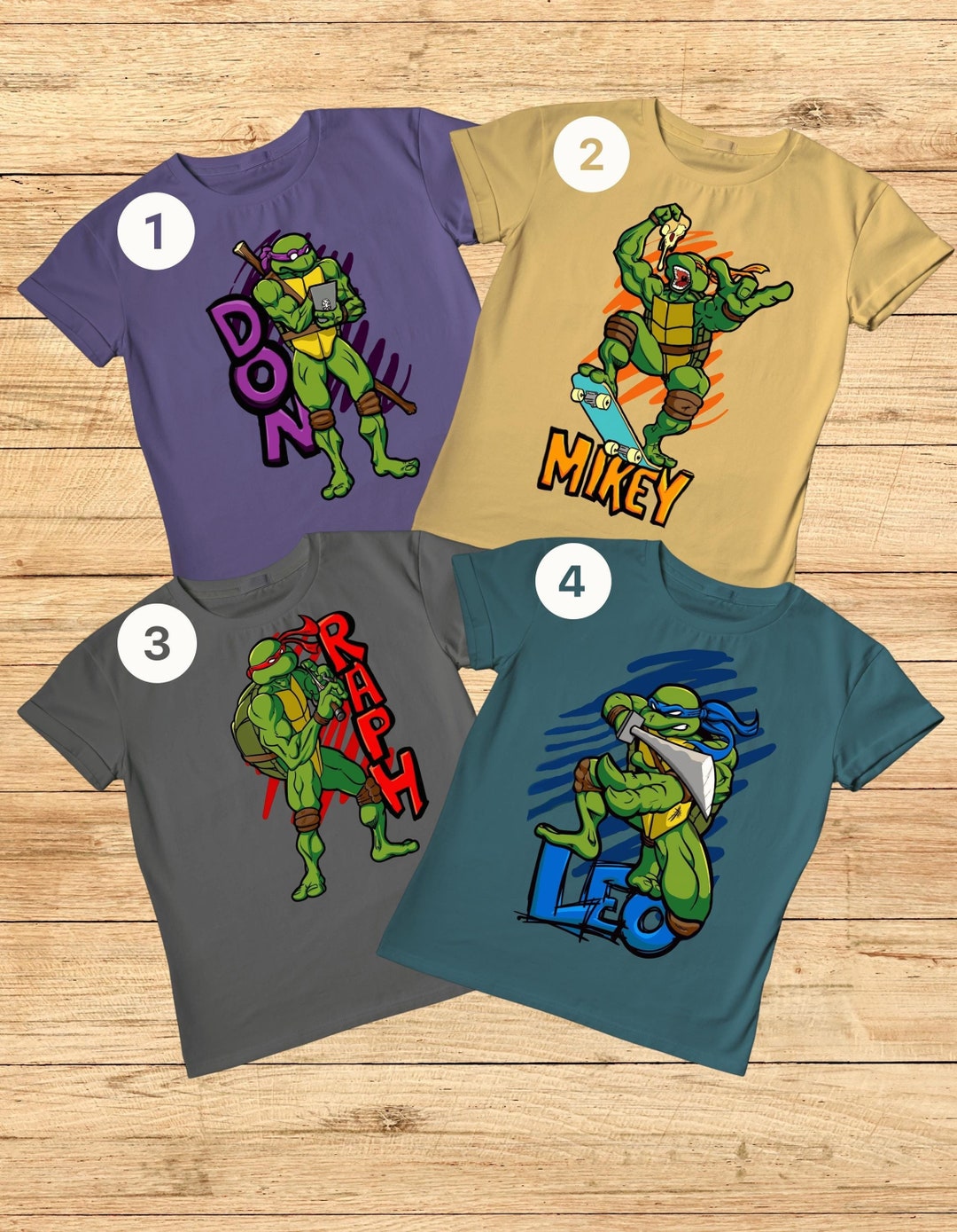 Ninja Turtles T-shirts for All Ages – Choose Your Favorite Turtle, Buy ...