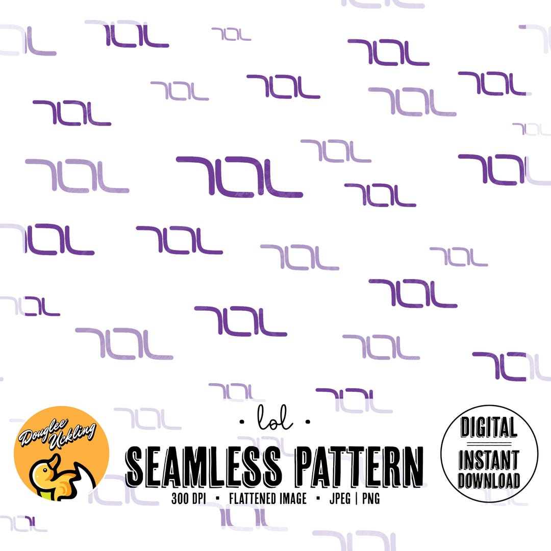 LOL Seamless Pattern | Funny Digital Paper | 12x12” 300 DPI | Meme ...