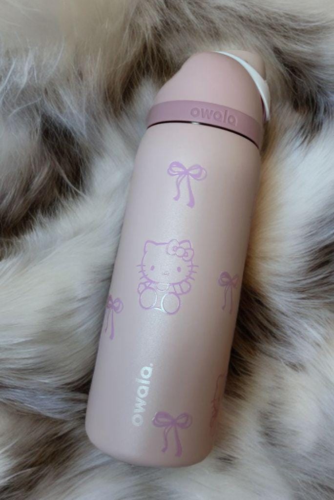 HK Owala Custom Laser/ Print on 32oz Pink Water Bottle