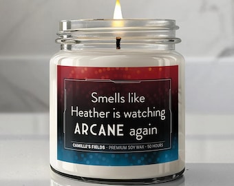 Vela Arcana personalizada, regalo divertido para gamers, merchandising de League of Legends, Arcano