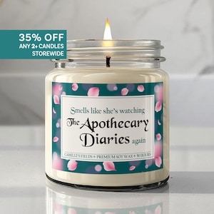 9oz. Apothecary Diaries anime. Apothecary Diaries candle anime girl. The Apothecary Diaries candle Maomao