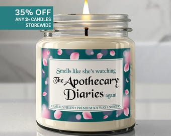 9 oz. Anime Apothecary Diaries. Vela de Apothecary Diaries chica anime. La vela de Apothecary Diaries Maomao