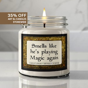 9oz. Magic The Gathering candle gift for boyfriend MTG accessories MTG gift. Magic The Gathering birthday, Magic the gathering gifts