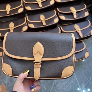 Sac cartable Diane marron Sac bandoulière en cuir