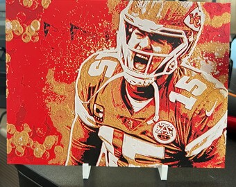 Kansas City Chiefs Patrick Mahomes Hueforge Photo