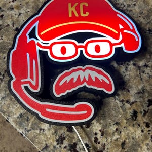 Kansas City Chiefs Coach Andy Reid Light Box Wall Hanging ~ KC Chiefs
