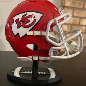 Kansas City Chiefs Mini Helmet 3D Bumper Stickers - Speed Version (Team Decor)