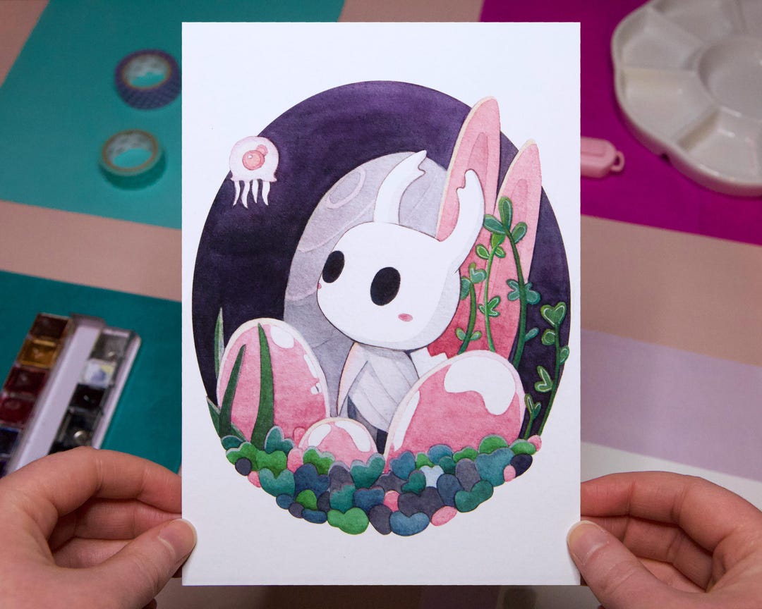 The Knight - Hollow Knight - A5 Watercolour Art Print - Etsy