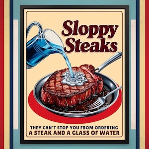 Sloppy Steaks physisches Poster