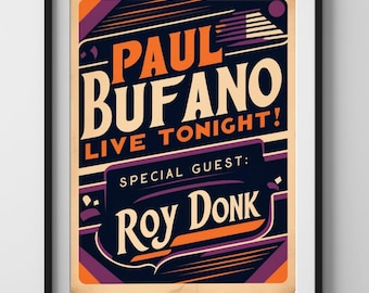 Paul Bufano / Roy Donk Vintage Jazz Poster Inspired by I Think You