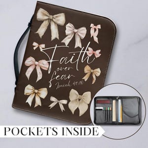 Schleifen Bibelhülle Schleifen Bibelhülle für Bibel Zubehör Frauen Christliches Geschenk für Mutter Geburtstagsgeschenk Lehrer Bibelstudie Geschenk für Frau Bibeltasche